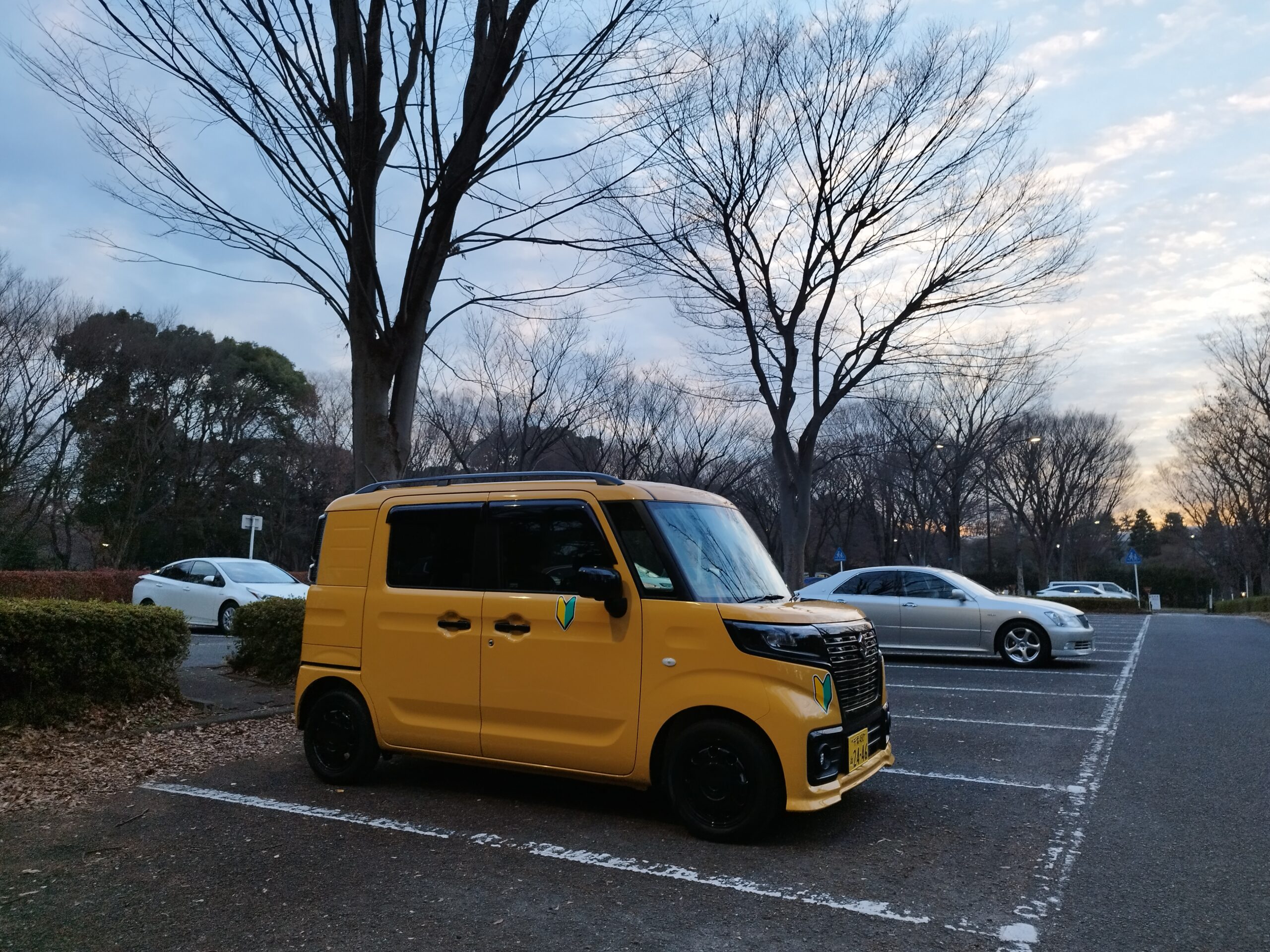 砧公園で初車中泊！